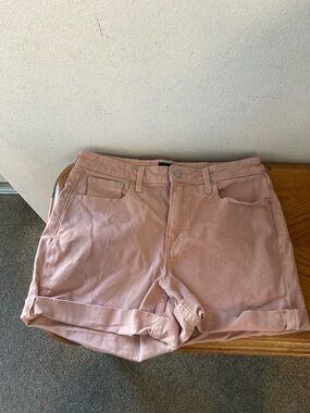 FREE ASSEMBLY Salmon Cuffed Cotton Shorts (10)